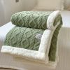 Solid Color Double Thick Jacquard Berber Fleece Blanket